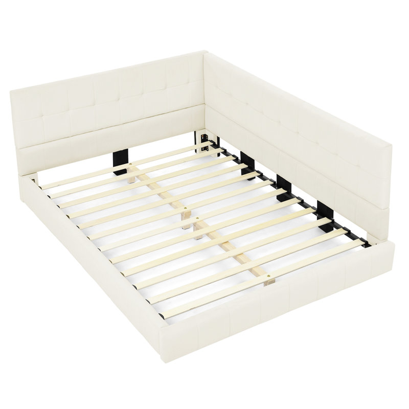 Full Size Upholstered Tufted Bed Frame, Sofa Bed Frame