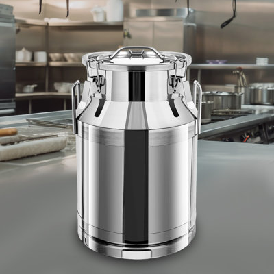 Daniel-James 1014oz. Stainless Steel Food Storage Container Milk Bucket