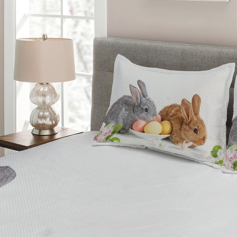 Rustic Polyester Coverlet, King Bedspread + 2 Shams