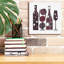 «Modern Kitchen Square 1 Wine Red» par Michael Mullan, art mural sur toile-387605432