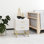 Ensemble de 2 tables de chevet avec tiroirs pour chambre à coucher blanc Nightstands