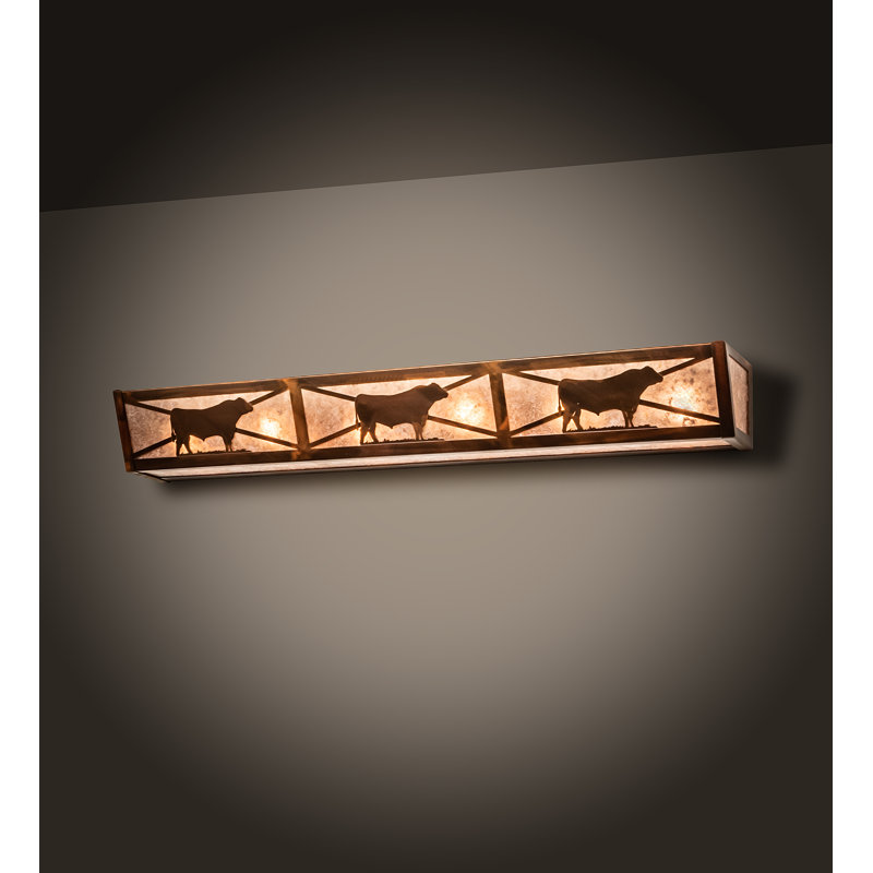 Rustic Lodge 6 - Light Bath Bar, Vintage Copper