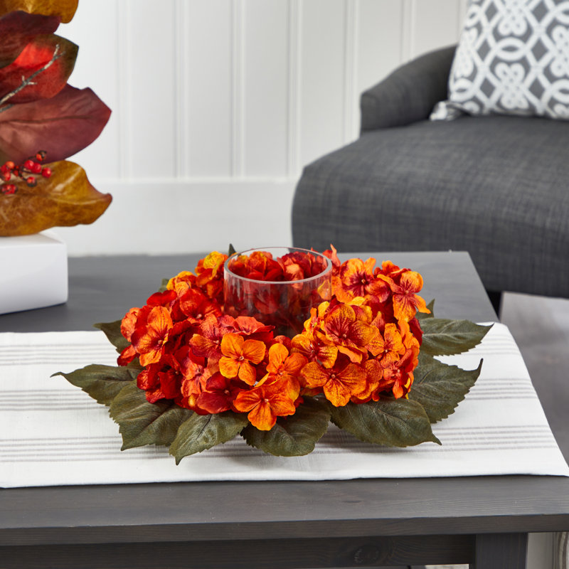Hydrangea Candelabrum Arrangement in Vase