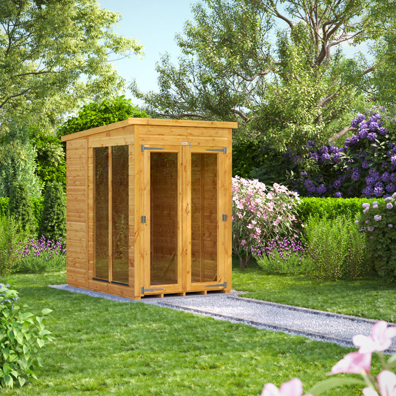 Powersheds 4 x 6ft Timber Tongue & Groove Pent Summerhouse