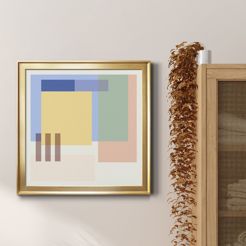 «Hazy Days III», reproduction sur toile encadrée, H 30,5 po x l 30,5 po x P 1,5 po, Cadre noir