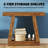 Rustic Sofa Table,Dual-Tier Entryway Table,Console Table,Side Table(Only Includes Side Table)-1808065802-1808065806