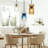 Dansby 3 - Light Dimmable Glass Pendant Light for Dinning Room