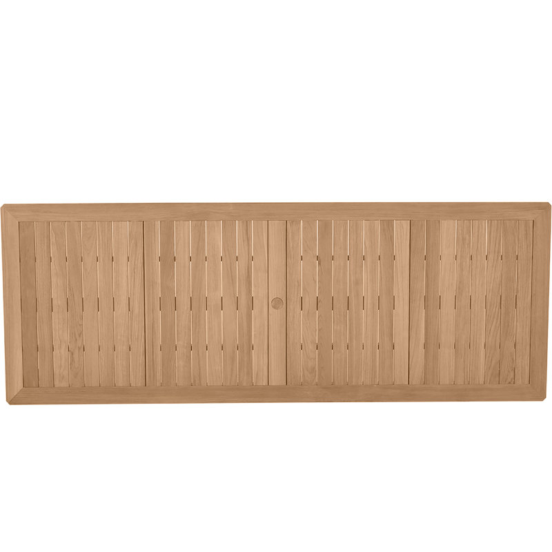 Woodlawn Teak Dining Table, 40" W x 110" L x 31" H, Natural Teak