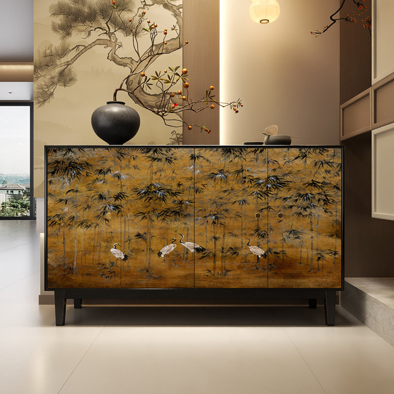 Buffet rétro de style chinois minimaliste