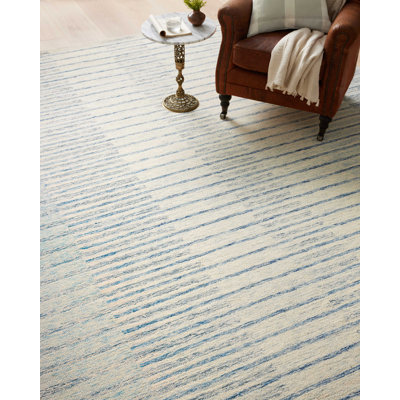 Chris Loves Julia x Loloi Chris Collection CHR-01 Ivory / Denim, Transitional  Area Rug