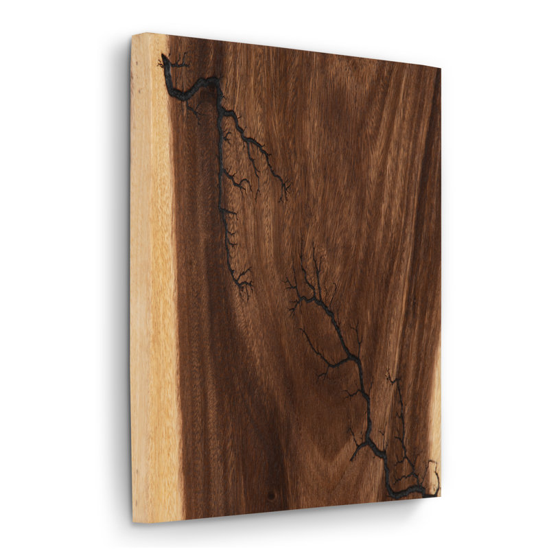 Lightning Wall Tile, Chamcha Wood