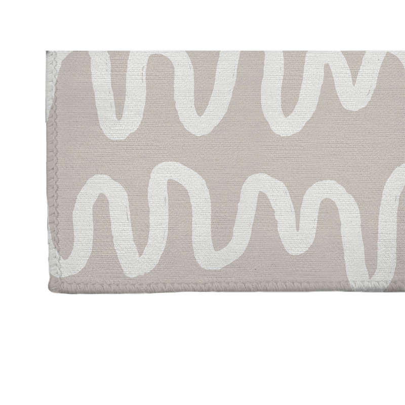 Tapis d'extérieur antidérapant à rayures Wiggle, Tapis de couloir 2 pi 6 po x 8 pi