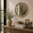 Gruver Solid Wood Circle Wall Mirror