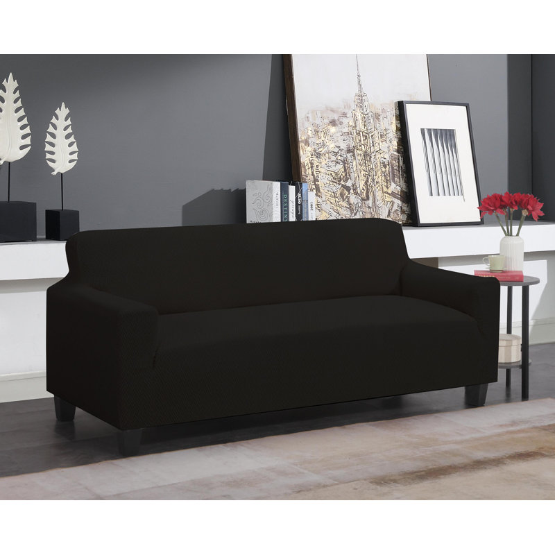Housse pour meuble super extensible, Noir, noir, noir, noir, H 33 po x l 35,5 po x P 35 po
