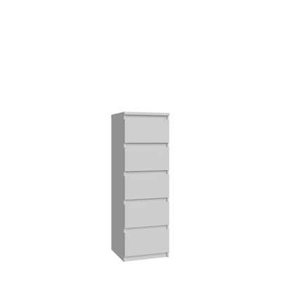 Priyaka 41.8 cm W Chest of 5 Drawers