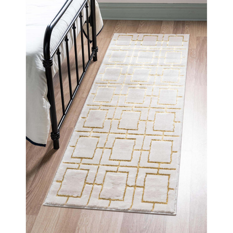 Geometric Area Rug, Runner 78.7cm x 365.8cm