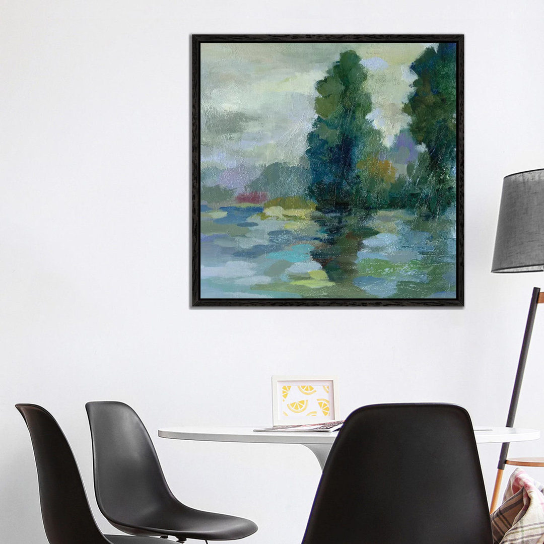Sunrise At The Lake II by Silvia Vassileva - Floater Frame Gallery-Wrapped Canvas Giclée on Canvas