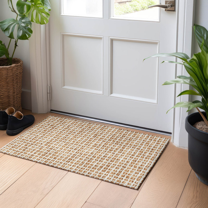 Tapis paprika lavable à la machine de qualité supérieure, Rectangle 1 pi 8 po x 2 pi 6 po