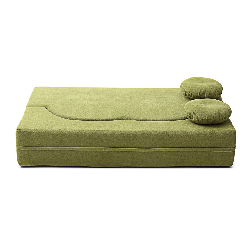 Canapé-lit pliant avec coussin, Vert