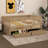Joshau Wood Daybed with Fence Guardrails and 2 Drawers-1534782039