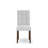 3 Piece Dining Room Table Set consists A Wooden Table and 2 Light Gray Faux Leather Parson Dining Chairs, Antique Walnut-2922343-1932213-39344688