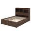 Lit plateforme double avec tablettes coulissantes-1425942185