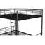 Full Over Full Metal Bunk Bed With Trundle, Silver-1837094897