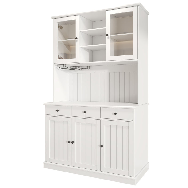 191cm Kitchen Pantry, White