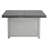 Extendable Rectangle Aluminum Alloy Fire Pit Table