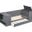 Gray Twin Daybed With Hair Accessory Storage, Trundle - Wood Construction Size Strong Frame Charging-1934287618