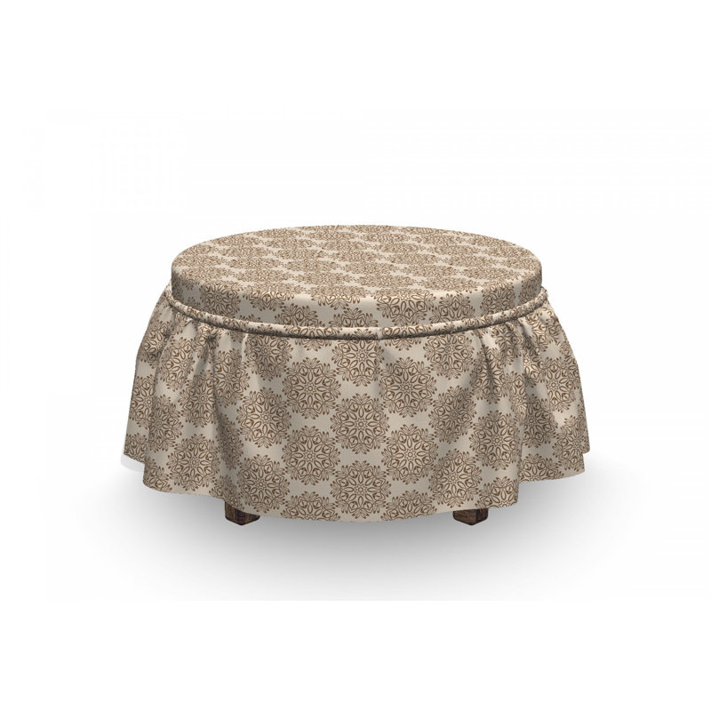 Housse pour repose-pieds motif primitif