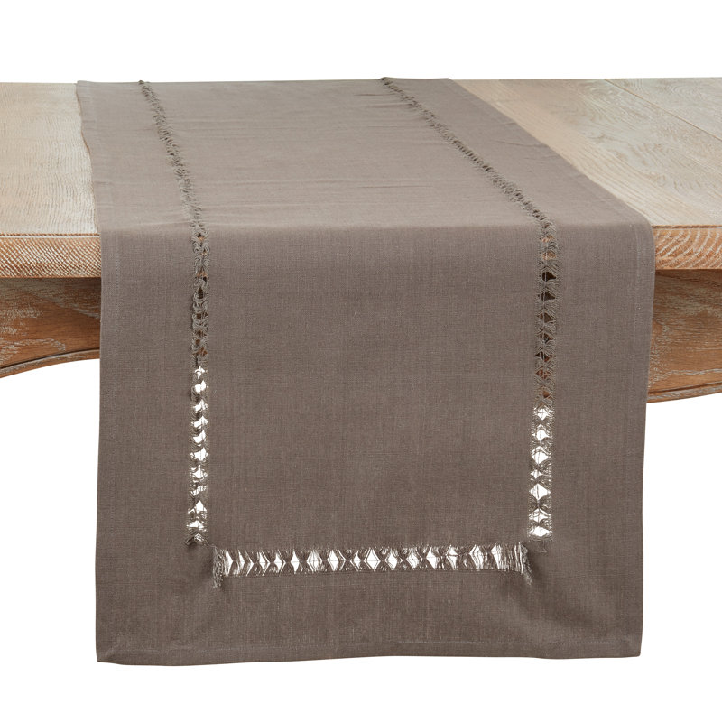 Garbo Rectangular Table Runner, Slate
