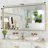 Lunara 1.18" Deep Rounded Corner Rectangular Bathroom Wall Mirror with Premium Tempered Glass & Aluminum Alloy Framed-681452006-681254941
