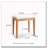 Red Oak Solid Wood Bedroom Vanity Stool-450774055