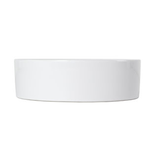 16" Ceramic Circular Vessel Bathroom Sink