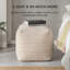 Harbour 18" Light Brown Upholstered Pouf Ottoman-766056996