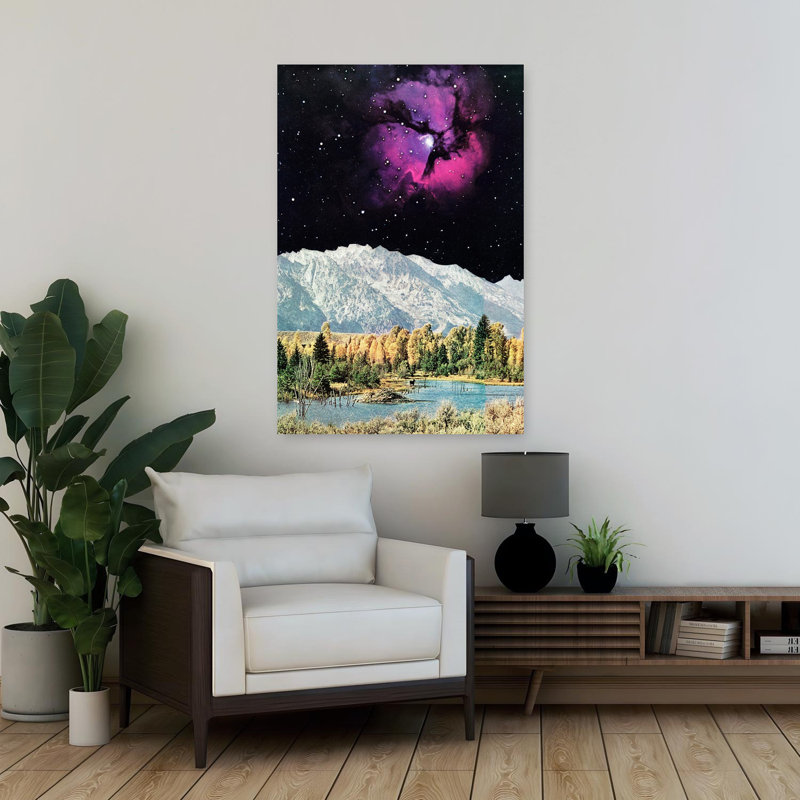 Art contemporain contemporain, paysage contemporain abstrait, H 36 po x l 24 po