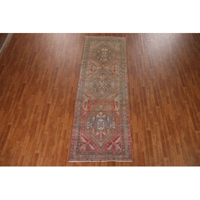 Handmade Wool   Runner Rug 4x11