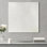 Art mural moderne peint à la main - Résine l 30 po x H 30 po x P 1,24 po blanc brillant intérieur abstrait