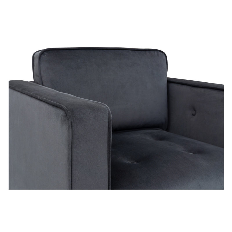 Gray Velvet 30" Swivel Armchair with Wood Frame