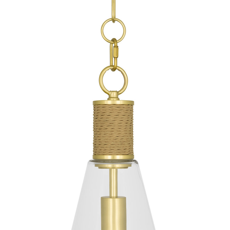 Hatteras 1 - Light Pendant, Modern Brass