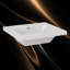 Dessus de meuble-lavabo simple 24 po x P 22 po avec comptoir en pierre en résine et comptoir de salle de bain avec lavabo pré-percé et drain central
