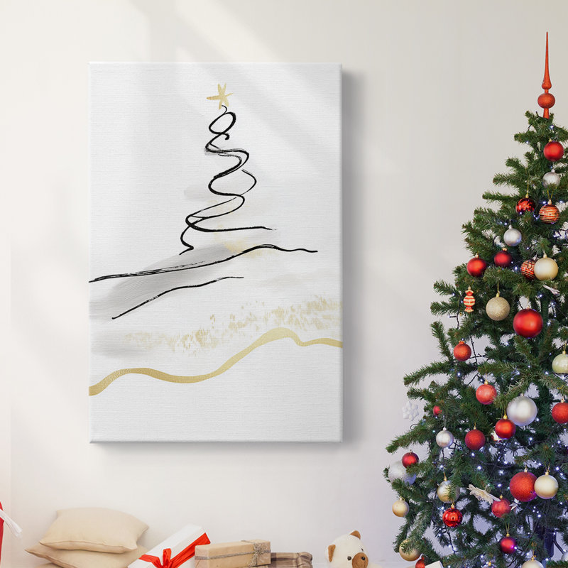 Art des Fêtes de Noël - Toile tendue avec châssis CD XXV, H 18 po x l 12 po