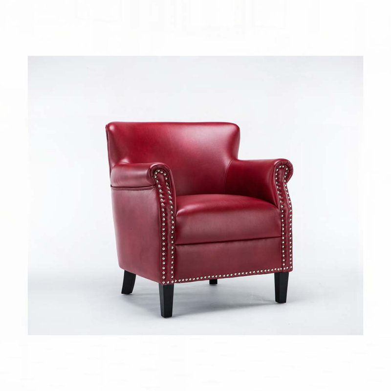 Fauteuil en similicuir, Rouge