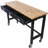 60In Work Bench, Workbench With Drawer Storage, Heavy Duty Work Table With Wheels For Garage Home Office