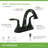 Elm Centerset Two Handle Bathroom Faucet with Push Pop Drain-86367047