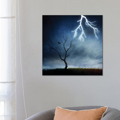 Ciel Et Terre by Sebastien Del Grosso - Wrapped Canvas Painting