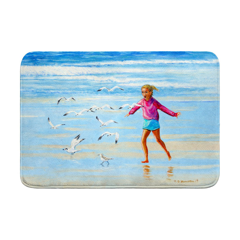 Tapis de bain Chasser les goélands, L 36 po x l 24 po