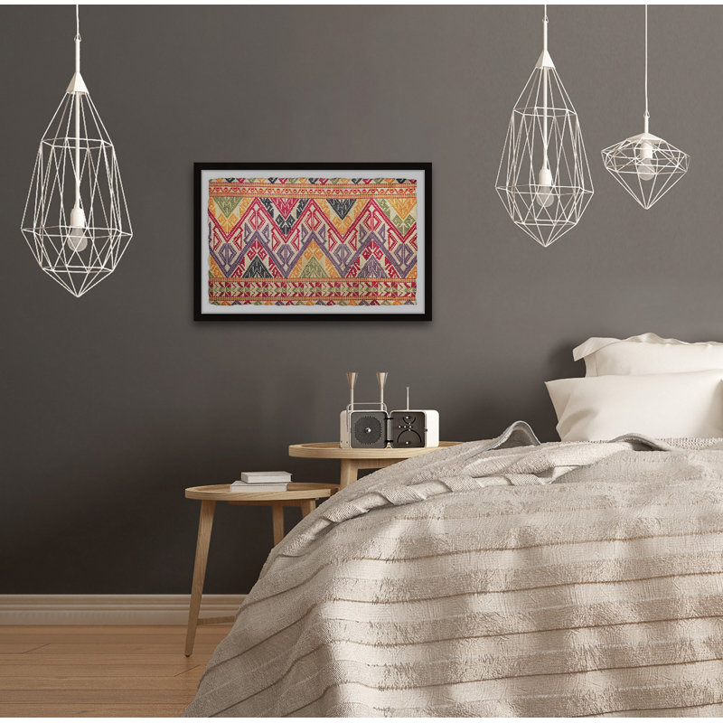 Zigzag Assembly - Single Picture Frame Painting, 38cm H x 45cm W x 3.81cm D