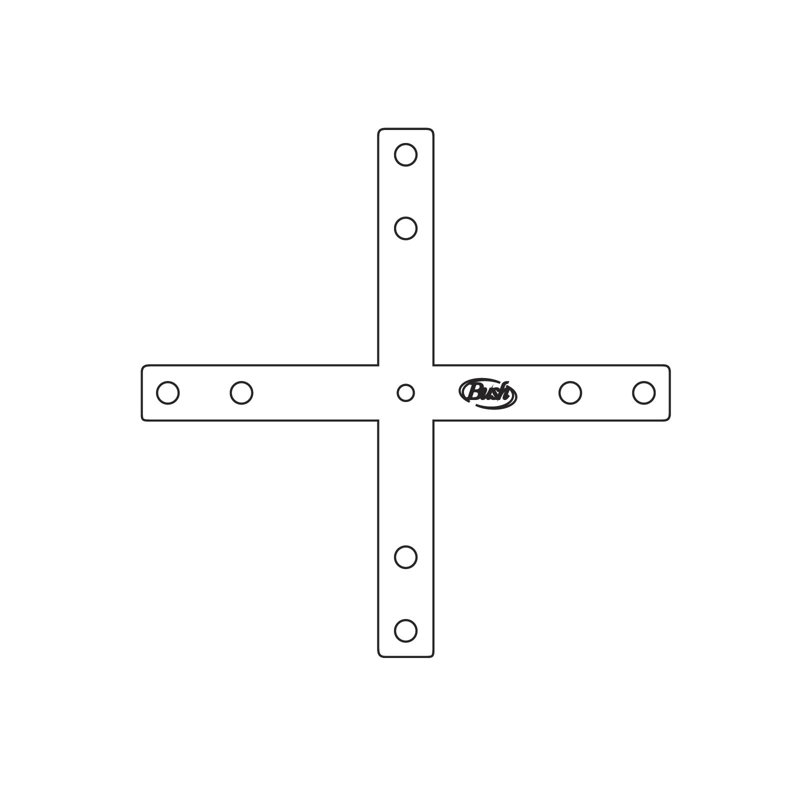 Connecteur en x compatible ProPanel, Brun clair moisson / taupe, H 42 po